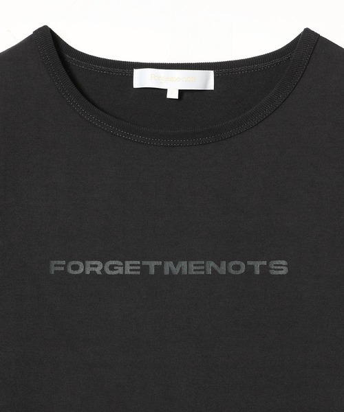 forget-me-nots（フォーゲットミーノッツ）の「ロゴプリント コンパクトTシャツ/チビT KIDS TEE FMN-25SS-CS-003（Tシャツ/カットソー・レディース・ホワイト/チャコールグレー/イエロー・FREE）」の16枚目の写真