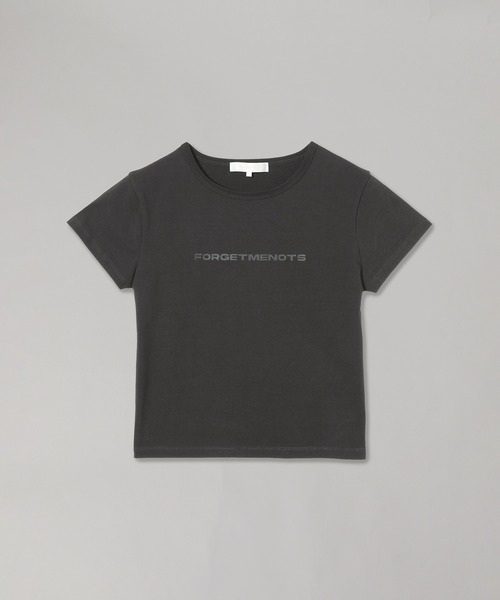 forget-me-nots（フォーゲットミーノッツ）の「ロゴプリント コンパクトTシャツ/チビT KIDS TEE FMN-25SS-CS-003（Tシャツ/カットソー・レディース・ホワイト/チャコールグレー/イエロー・FREE）」の19枚目の写真