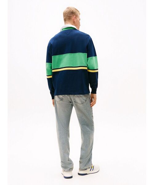 tommy jeans(トミー ジーンズ)の「リラックスカラーブロックラガーシャツ(スウェット・メンズ・ホワイト/ネイビー・SMALL/MEDIUM/LARGE/X-LARGE)」の8枚目の写真