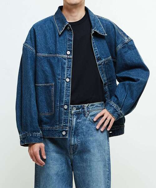 KURO(クロ)の「【KURO】DENIM JACKET LIGHT INDIGO(デニムジャケット・レディース・ライトインディゴブルー・SMALL/MEDIUM)」の5枚目の写真
