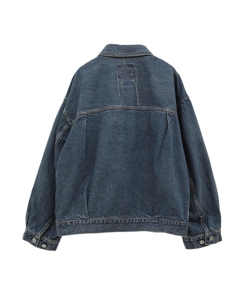 KURO(クロ)の「【KURO】DENIM JACKET LIGHT INDIGO(デニムジャケット・レディース・ライトインディゴブルー・SMALL/MEDIUM)」の8枚目の写真