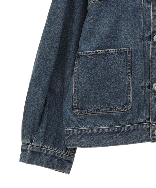 KURO(クロ)の「【KURO】DENIM JACKET LIGHT INDIGO(デニムジャケット・レディース・ライトインディゴブルー・SMALL/MEDIUM)」の11枚目の写真