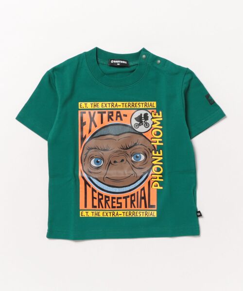 BABYDOLL（ベビードール）の「【綿100％】 E.T. イーティー イラストTシャツ 0369K（Tシャツ/カットソー・キッズ・グリーン・110cm/120cm/90cm/100cm/130cm）」の2枚目の写真