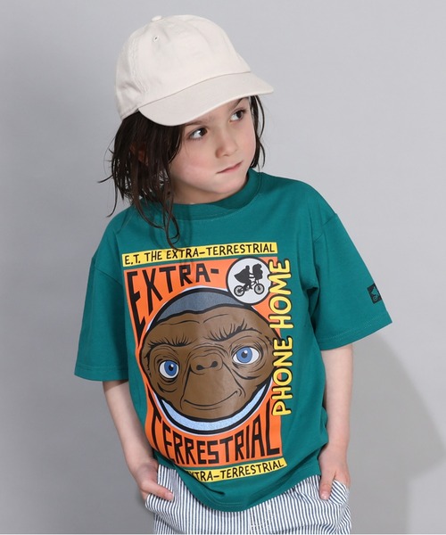 BABYDOLL（ベビードール）の「【綿100％】 E.T. イーティー イラストTシャツ 0369K（Tシャツ/カットソー・キッズ・グリーン・110cm/120cm/90cm/100cm/130cm）」の3枚目の写真