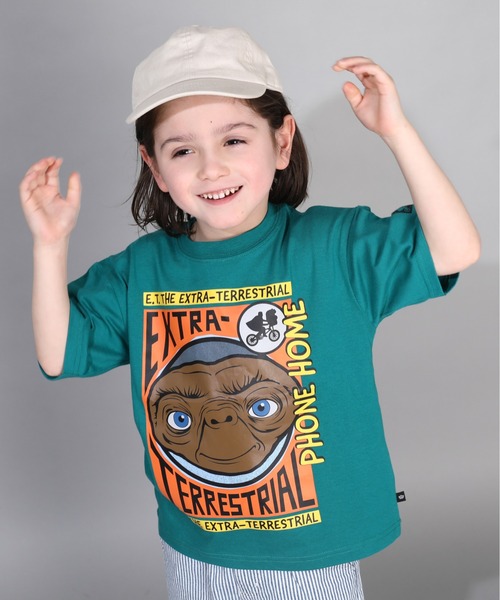 BABYDOLL（ベビードール）の「【綿100％】 E.T. イーティー イラストTシャツ 0369K（Tシャツ/カットソー・キッズ・グリーン・110cm/120cm/90cm/100cm/130cm）」の4枚目の写真