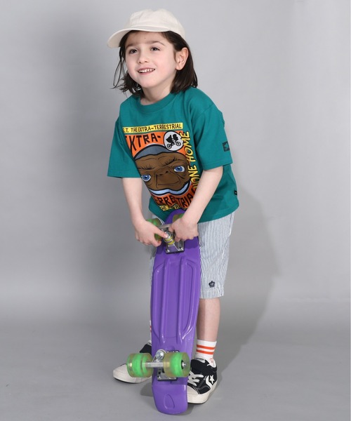 BABYDOLL（ベビードール）の「【綿100％】 E.T. イーティー イラストTシャツ 0369K（Tシャツ/カットソー・キッズ・グリーン・110cm/120cm/90cm/100cm/130cm）」の6枚目の写真