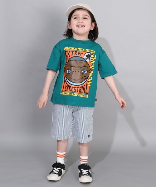 BABYDOLL（ベビードール）の「【綿100％】 E.T. イーティー イラストTシャツ 0369K（Tシャツ/カットソー・キッズ・グリーン・110cm/120cm/90cm/100cm/130cm）」の7枚目の写真
