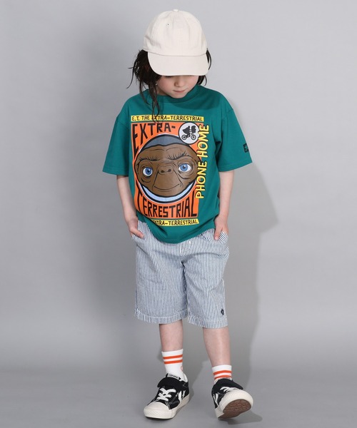 BABYDOLL（ベビードール）の「【綿100％】 E.T. イーティー イラストTシャツ 0369K（Tシャツ/カットソー・キッズ・グリーン・110cm/120cm/90cm/100cm/130cm）」の8枚目の写真