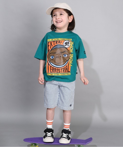 BABYDOLL（ベビードール）の「【綿100％】 E.T. イーティー イラストTシャツ 0369K（Tシャツ/カットソー・キッズ・グリーン・110cm/120cm/90cm/100cm/130cm）」の9枚目の写真