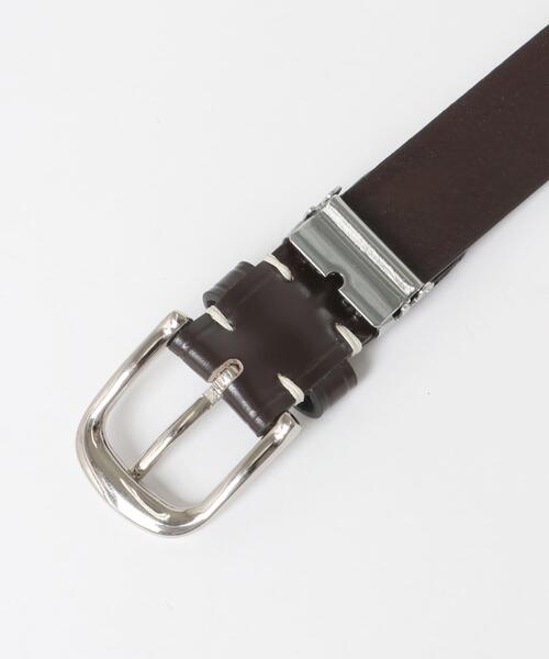 ITEMS URBANRESEARCH(アイテムズ アーバンリサーチ)の「U.O.Leather Belt(ベルト・メンズ・ブラック/ダークブラウン・-)」の9枚目の写真