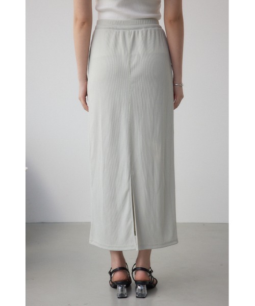 AZUL by moussy(アズールバイマウジー)の「【身長/骨格別着用画像あり】ドライタッチリブナロースカート 春服 秋服 無地 ロングスカート(スカート・レディース・ブラック/ライトベージュ/レッド・FREE)」の19枚目の写真