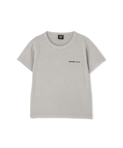 AVIREX(アヴィレックス)の「《KID'S/キッズ》FADE WASH PRINT T-SHIRT / フェイドウォッシュ プリント 半袖Tシャツ / AVIREX / アヴィレックス(Tシャツ/カットソー・キッズ・パープル/グレー系その他3/チャコールグレー・120/100/140)」の2枚目の写真