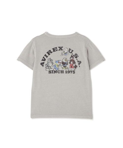 AVIREX(アヴィレックス)の「《KID'S/キッズ》FADE WASH PRINT T-SHIRT / フェイドウォッシュ プリント 半袖Tシャツ / AVIREX / アヴィレックス(Tシャツ/カットソー・キッズ・パープル/グレー系その他3/チャコールグレー・120/100/140)」の12枚目の写真