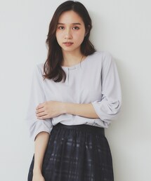 index | タックスリーブプルオーバー【洗濯機洗い可/吸水速乾/UVケア/接触冷感】(Tシャツ/カットソー)