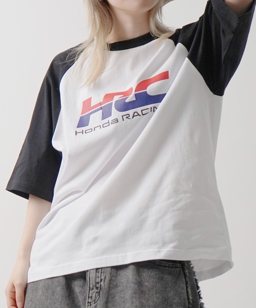 ILL'S(イルズ)の「【HONDA / ホンダ】ラグラン半袖カットソー(Tシャツ/カットソー・メンズ・ホワイト/ホワイト系その他3/ブラック系その他3/ホワイト系その他2/ブラック/ブラック系その他2・M/L)」の2枚目の写真