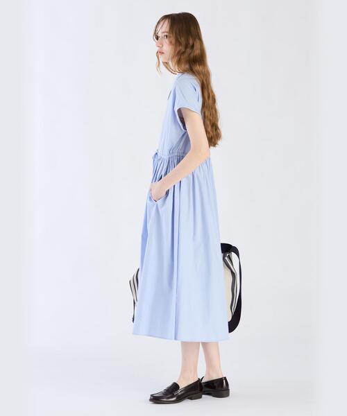 To b. by agnes b.（トゥービーバイアニエスベー）の「コットン レディ ドレス（シャツワンピース・レディース・ブルー系その他・38/40/36）」の4枚目の写真