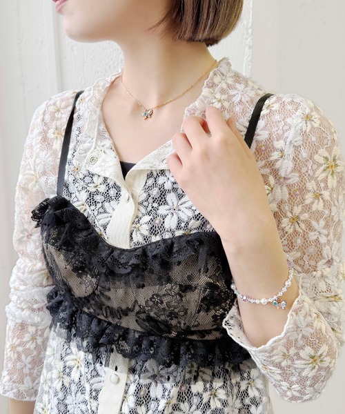 ANNA SUI（アナスイ）の「バタフライモチーフ ブレスレット（ブレスレット・レディース・ピンク/ブルー・ONE SIZE）」の11枚目の写真
