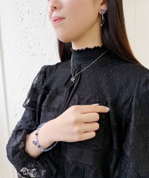ANNA SUI（アナスイ）の「バタフライモチーフ ブレスレット（ブレスレット・レディース・ピンク/ブルー・ONE SIZE）」の12枚目の写真