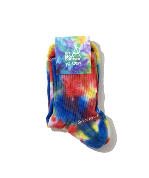 go slow caravan（ゴースローキャラバン）の「刺繍タイダイ クウォーターソックス（ソックス/靴下・メンズ・その他2/その他1・LARGE/MEDIUM）」の4枚目の写真
