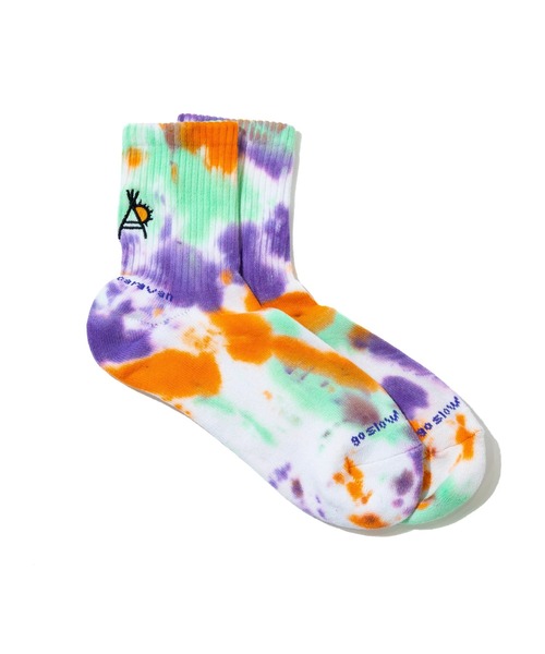 go slow caravan（ゴースローキャラバン）の「刺繍タイダイ クウォーターソックス（ソックス/靴下・メンズ・その他2/その他1・LARGE/MEDIUM）」の5枚目の写真