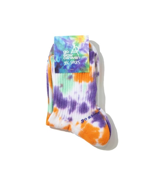 go slow caravan（ゴースローキャラバン）の「刺繍タイダイ クウォーターソックス（ソックス/靴下・メンズ・その他2/その他1・LARGE/MEDIUM）」の6枚目の写真