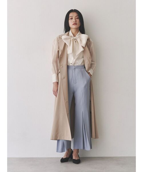 TONAL（トーナル）の「トレンチジレワンピース（ワンピース・レディース・グレー/ベージュ/モカ・MEDIUM）」の8枚目の写真