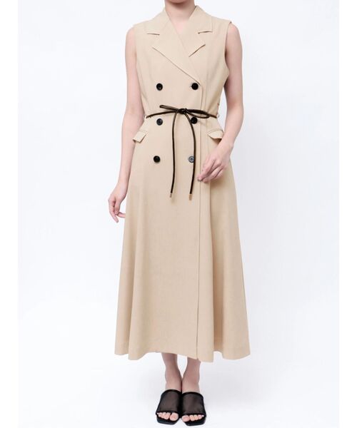 トーナル TONAL トレンチデザインジレ （ベージュ） トーナル TONAL トレンチデザインジレ （ベージュ