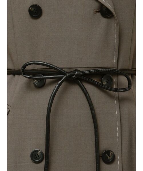 TONAL（トーナル）の「トレンチジレワンピース（ワンピース・レディース・グレー/ベージュ/モカ・MEDIUM）」の22枚目の写真