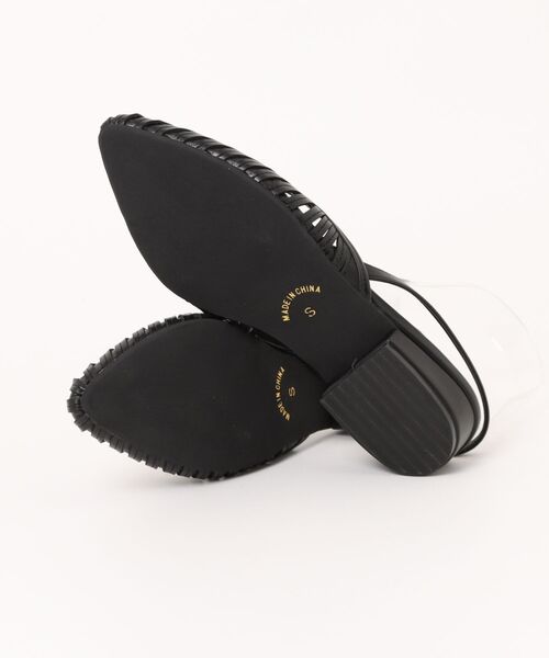 EMMA ROUGE VIF(エマルージュヴィフ)の「【一部店舗限定】メッシュサンダル(パンプス・レディース・ブラック/ホワイト・23/23.5/24)」の4枚目の写真