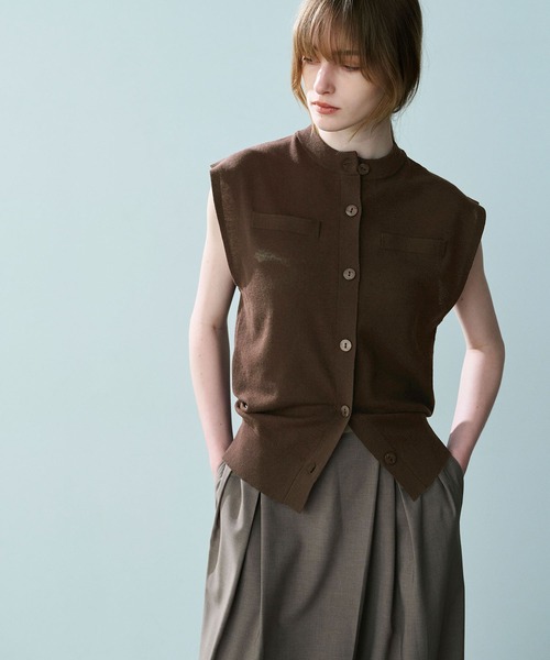 ニットベスト【SARACO】