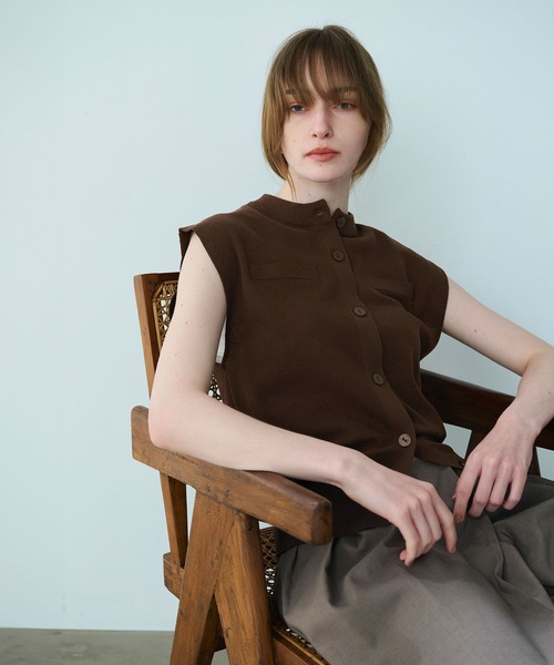 ニットベスト【SARACO】