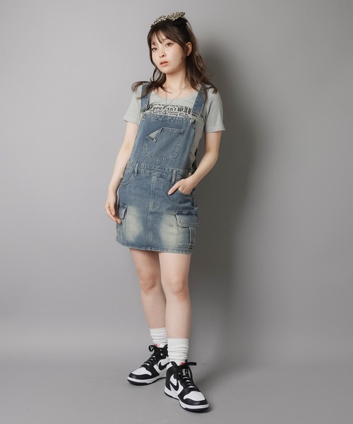 SPINNS（スピンズ）の「大人気デザインが半袖になって再登場！半袖カットソー/ピタTシャツ/レター（Tシャツ/カットソー・レディース・ブラック/オフホワイト/グレー・ONESIZE）」の6枚目の写真