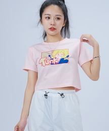 トゥンクプリントクロップTシャツ