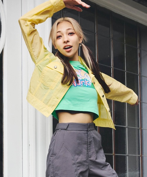 DURAS(デュラス)の「トゥンクプリントクロップTシャツ(Tシャツ/カットソー・レディース・ホワイト/ピンク/ミント・MEDIUM/SMALL)」の16枚目の写真