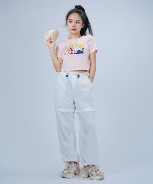 DURAS(デュラス)の「トゥンクプリントクロップTシャツ(Tシャツ/カットソー・レディース・ホワイト/ピンク/ミント・MEDIUM/SMALL)」の22枚目の写真