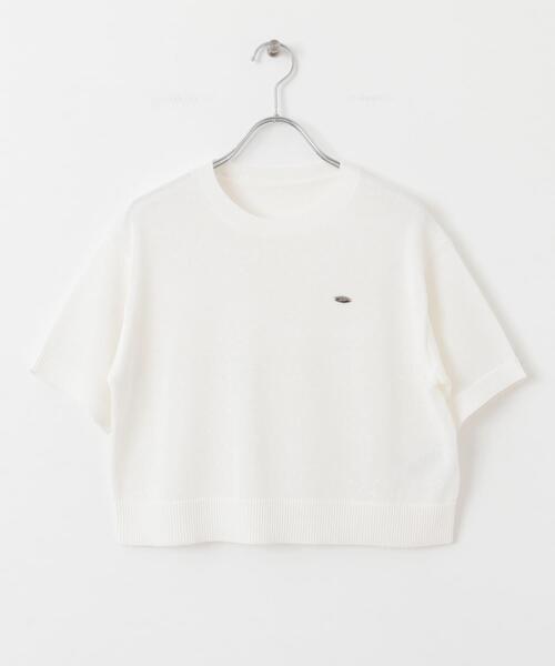 SENSE OF PLACE by URBAN RESEARCH(センスオブプレイスバイアーバンリサーチ)の「クルーネッククロップドセーター(ニット/セーター・レディース・チャコールグレー/オフホワイト/ネイビー/ピンク・ONE)」の16枚目の写真