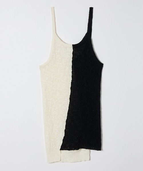 leinwande（ラインヴァンド）の「【leinwande】Blocking Twist Tank-top（キャミソール・レディース・ブラック/ネイビー/カーキブラウン・ONE SIZE）」の21枚目の写真