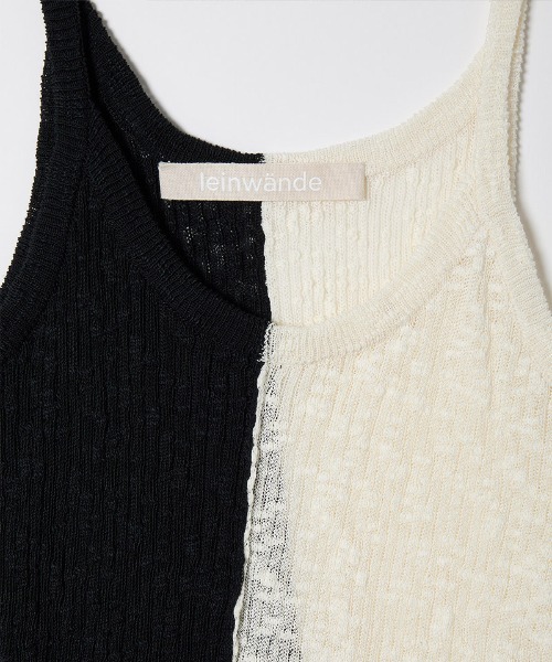 leinwande（ラインヴァンド）の「【leinwande】Blocking Twist Tank-top（キャミソール・レディース・ブラック/ネイビー/カーキブラウン・ONE SIZE）」の20枚目の写真