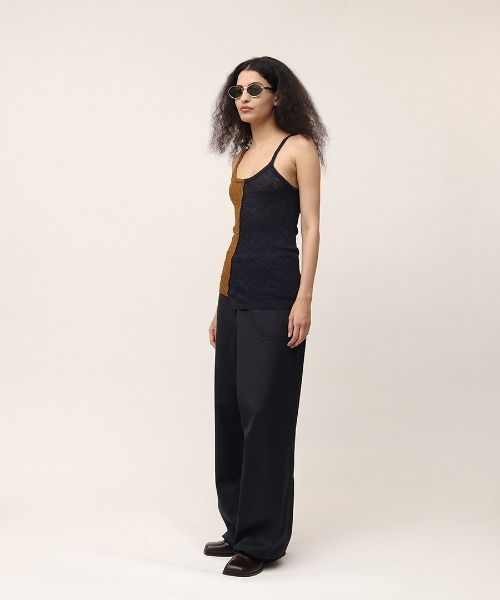 leinwande（ラインヴァンド）の「【leinwande】Blocking Twist Tank-top（キャミソール・レディース・ブラック/ネイビー/カーキブラウン・ONE SIZE）」の18枚目の写真