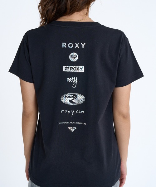 ロキシー ROXY HISTORICAL LOGO LINE （BLU） セール】HISTORICAL LOGO LINE /ロキシーバックプリントロゴ半袖