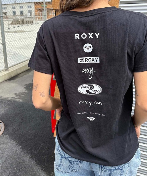 ROXY(ロキシー)の「HISTORICAL LOGO LINE /ロキシーバックプリントロゴ半袖Tシャツ(Tシャツ/カットソー・レディース・ホワイト/ホワイト系その他/ブラック/ブラック系その他・MEDIUM/LARGE/SMALL)」の5枚目の写真