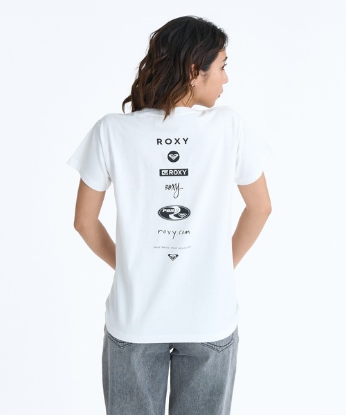 ROXY(ロキシー)の「HISTORICAL LOGO LINE /ロキシーバックプリントロゴ半袖Tシャツ(Tシャツ/カットソー・レディース・ホワイト/ホワイト系その他/ブラック/ブラック系その他・MEDIUM/LARGE/SMALL)」の14枚目の写真
