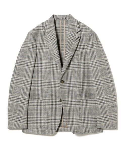 LARDINI / ROMA ウールカシミヤ グレンチェック ジャケット