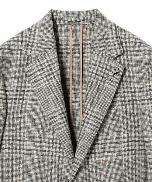 LARDINI / ROMA ウールカシミヤ グレンチェック ジャケット