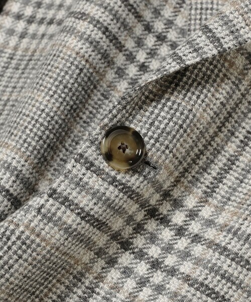 <美品>LARDINI グレー チェック ウール ジャケットサイズ42 美品LARDINI グレー チェック ウール ジャケットサイズ42 【公式通販】