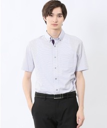renoma HOMME（レノマオム）の「ビズシャツ メンズ 半袖 ストレッチ 吸水速乾 イージーケア ボタンダウン 綿混 アルティマ クールビズ（ビジネスシャツ）」