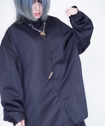 ブラウス シャツ Z)「BLINGLEADS」ZIP SHIRT/ABM22056 レディース メンズ Bling Leads ブラウス シャツ Z)「BLINGLEADS」ZIP SHIRT