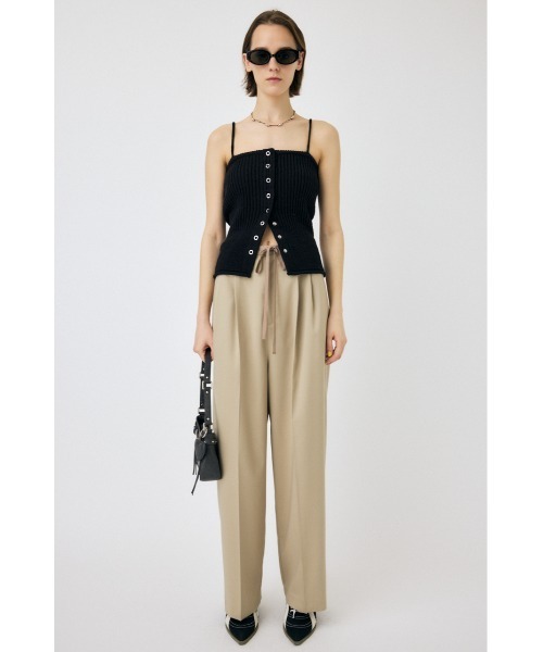 MOUSSY（マウジー）の「TUCK トラウザー（スラックス・レディース・ベージュ/ネイビー/グレー・1/2）」の7枚目の写真