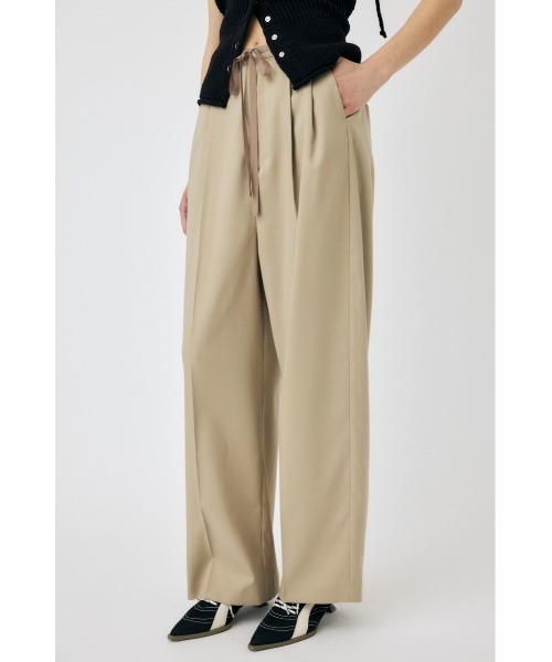 MOUSSY（マウジー）の「TUCK トラウザー（スラックス・レディース・ベージュ/ネイビー/グレー・1/2）」の8枚目の写真