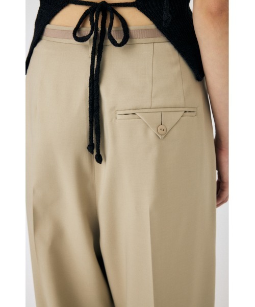 MOUSSY（マウジー）の「TUCK トラウザー（スラックス・レディース・ベージュ/ネイビー/グレー・1/2）」の13枚目の写真